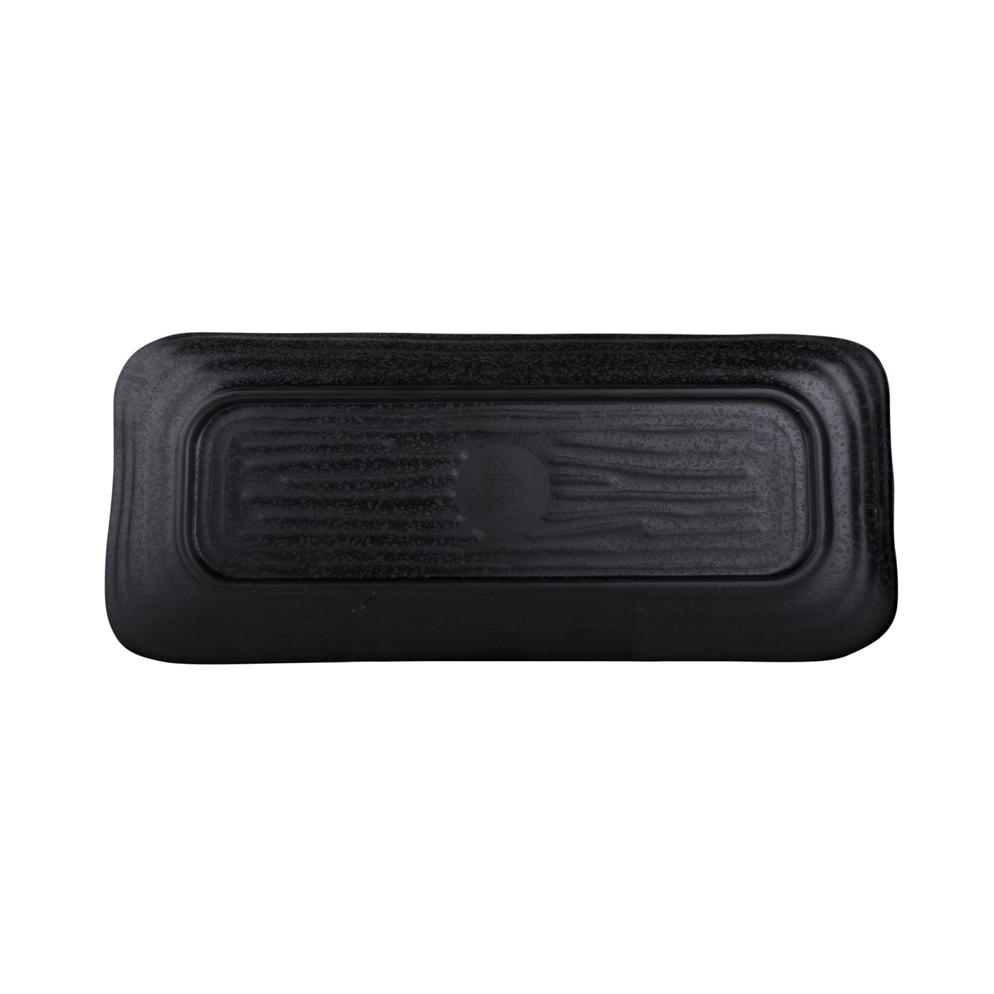 Melamine Rectangular Wave Tray - Black