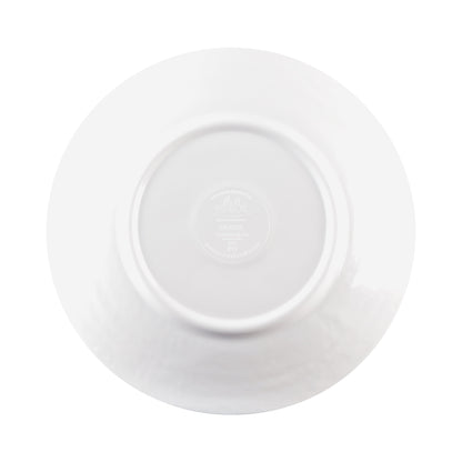 Melamine Round Pebble Plate - White