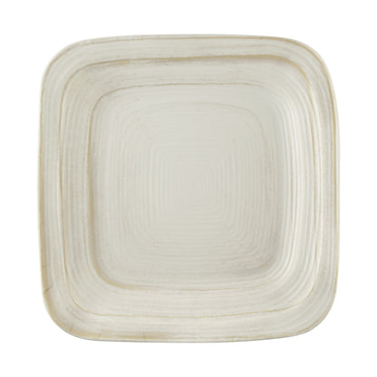 Melamine Irregular Square Plate - Off White Design