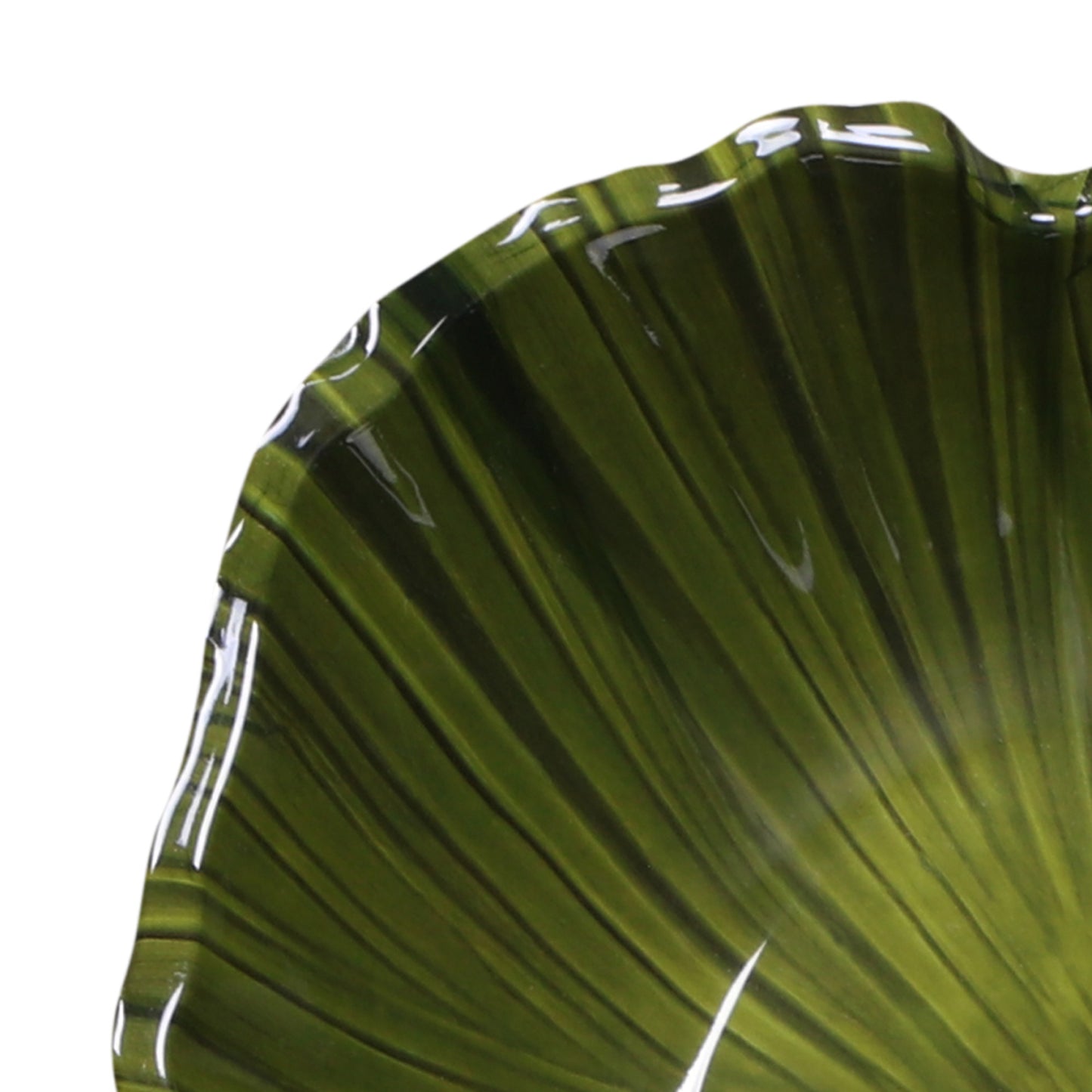 Melamine Small Palm Leaf Bowl - Design Green