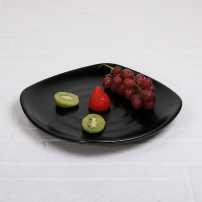 Melamine Square Plate - Black
