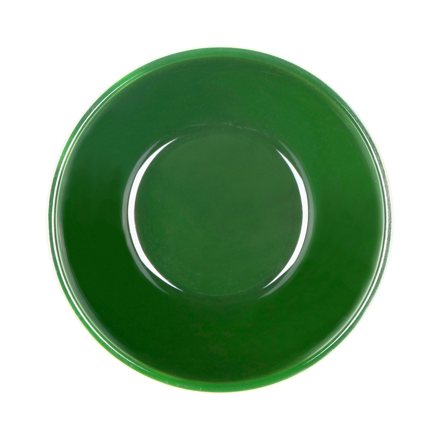 Melamine Round Bowl - Green Glaze