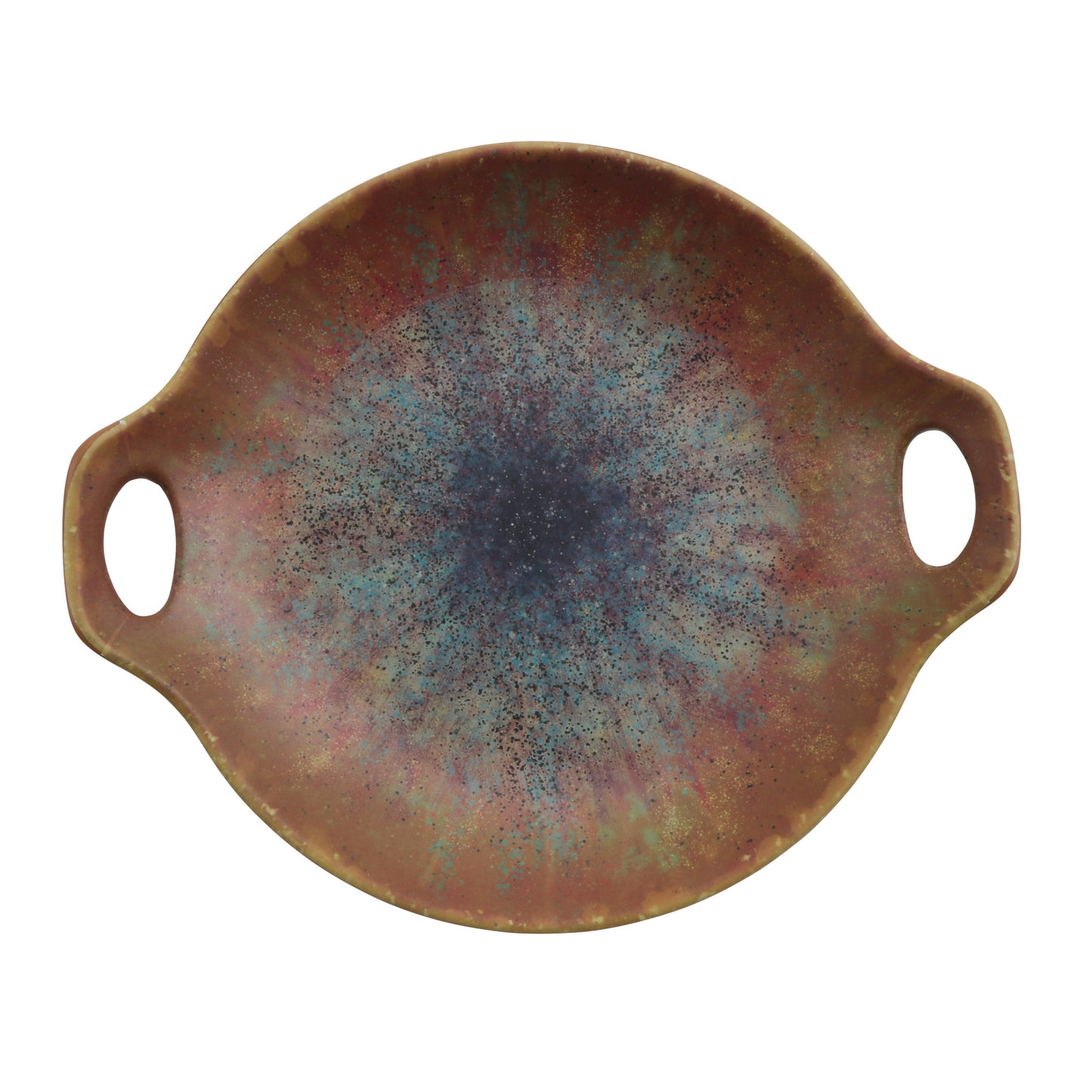 7.75 oz savor clay azula iris melamine mini wok with handles, 9.06"L x 7.75"W x 1.63"H, GET, cheforward