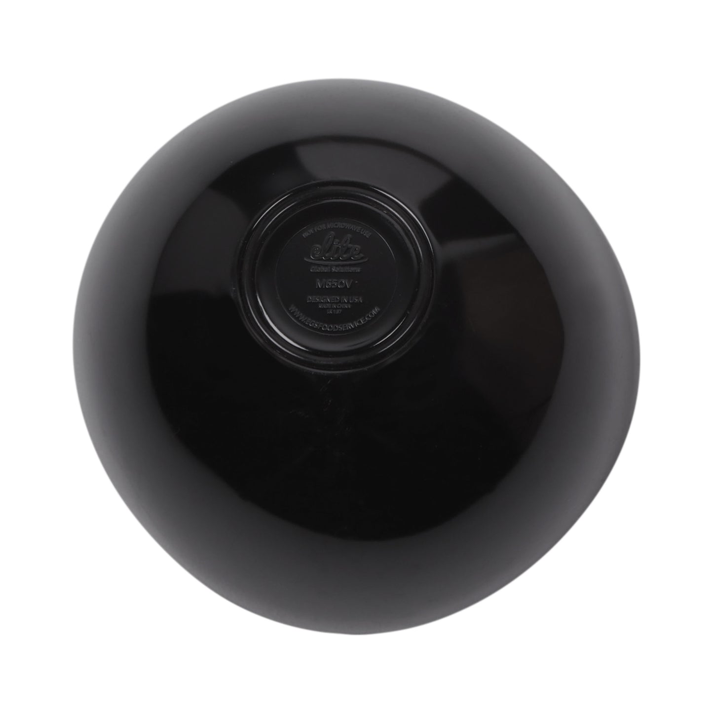 Melamine Almost Oval Bowl - Black