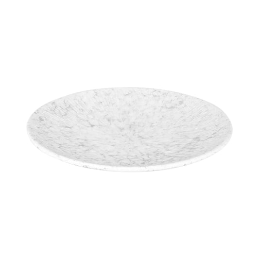 Melamine Round Plate - Gray Marble