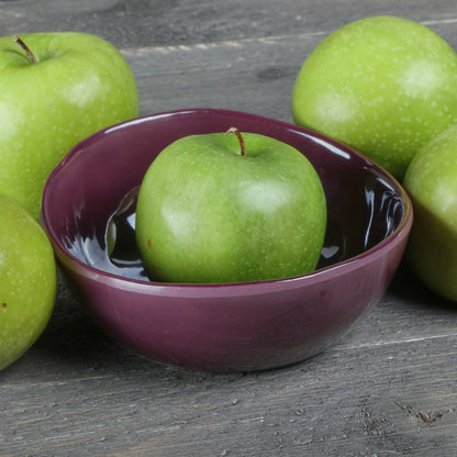 Melamine Irregular Round Bowl - Purple Glaze