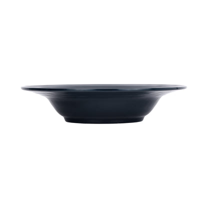Melamine Round Two-Tone Bowl - Abyss Gloss Inside/Lapis Matte Outside