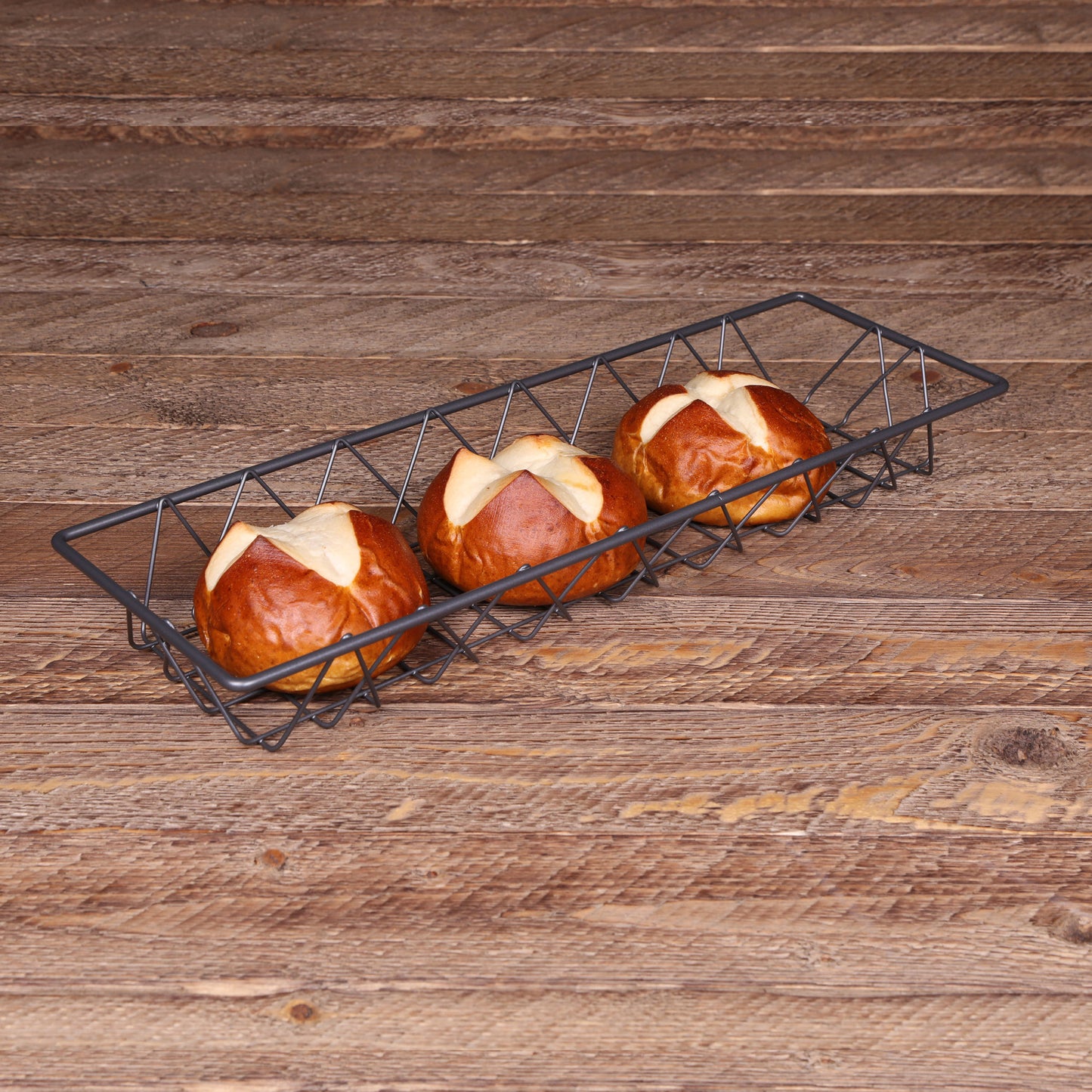 Metal Rectangular Wire Basket - Gunmetal Grey