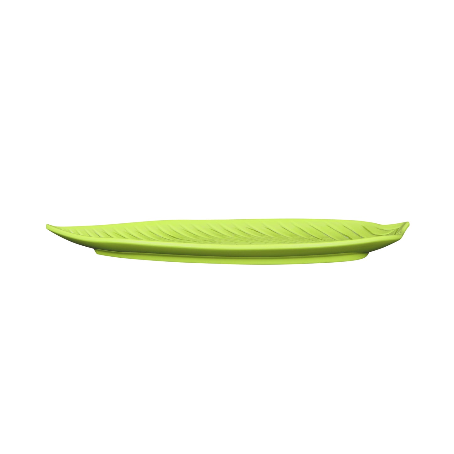 Melamine Medium Leaf Platter - Design Green