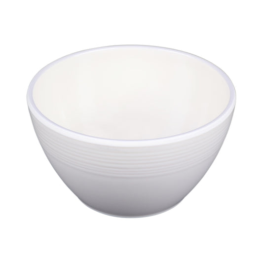 Melamine Round Bowl - Cream Glaze