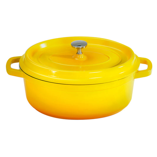3.5 qt. (3.75 qt. rim-full), 10.25" x 7.88" Induction Ready Oval Dutch Oven w/ Lid, 3.5" deep