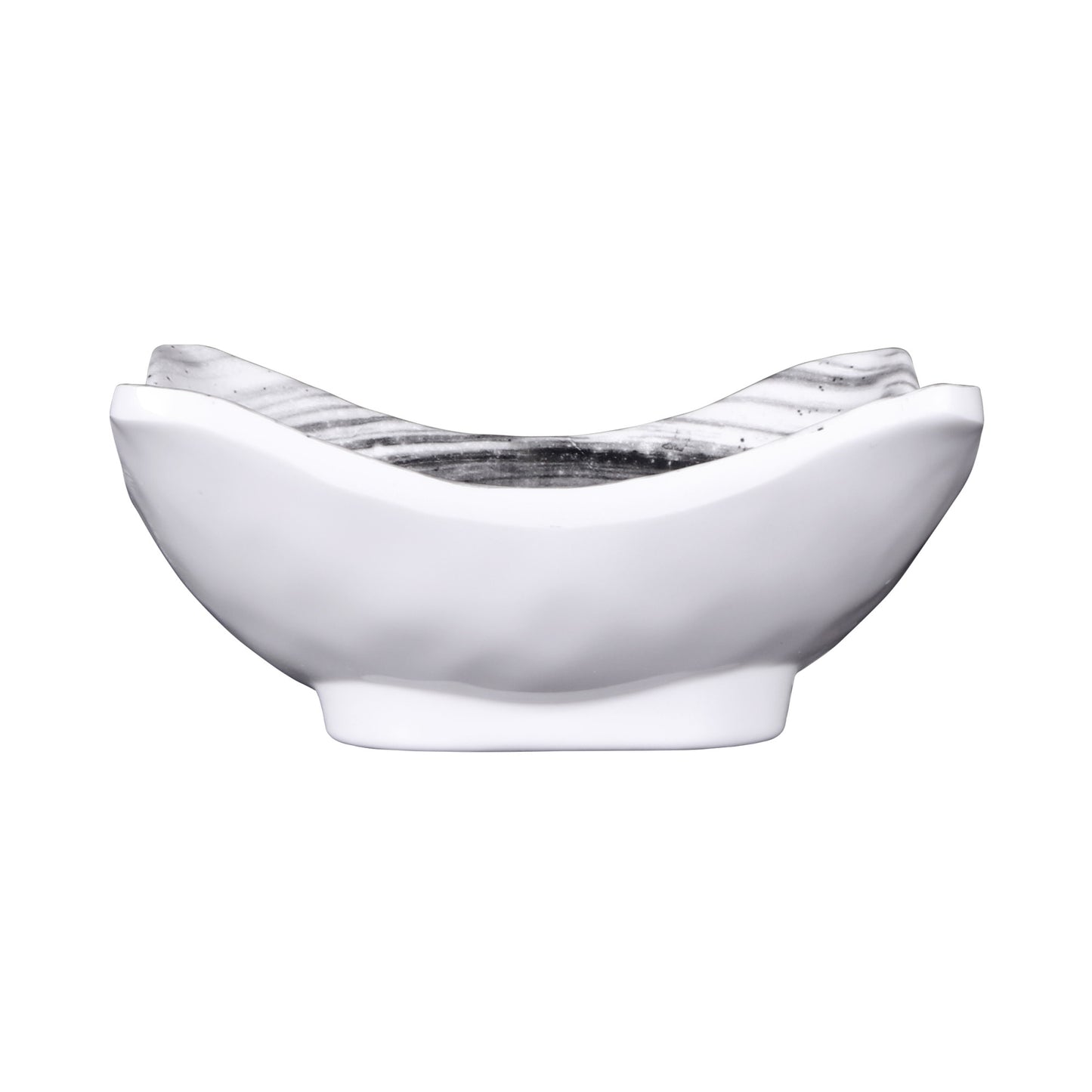 Melamine Square Bowl - Black Design