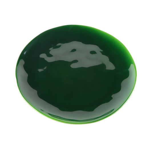 Melamine Round Plate - Green Glaze