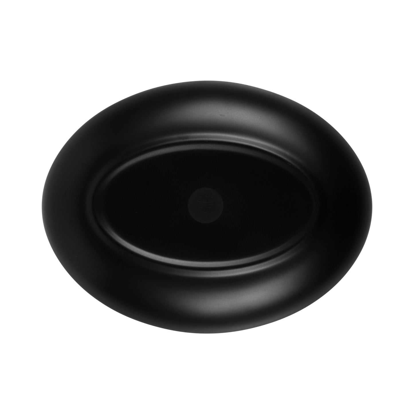 Melamine Deep Oval Plate - Black