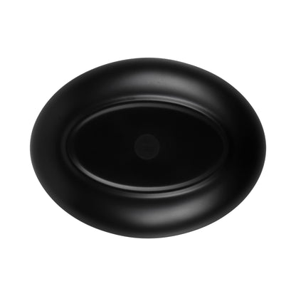 Melamine Deep Oval Plate - Black