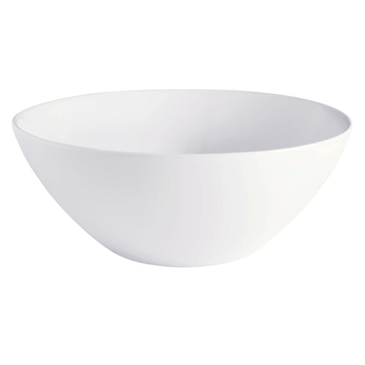 57.5 oz. Bright White Porcelain Salad Bowl, 9" Dia., Corona Actualite (Stocked) (12 Pack)