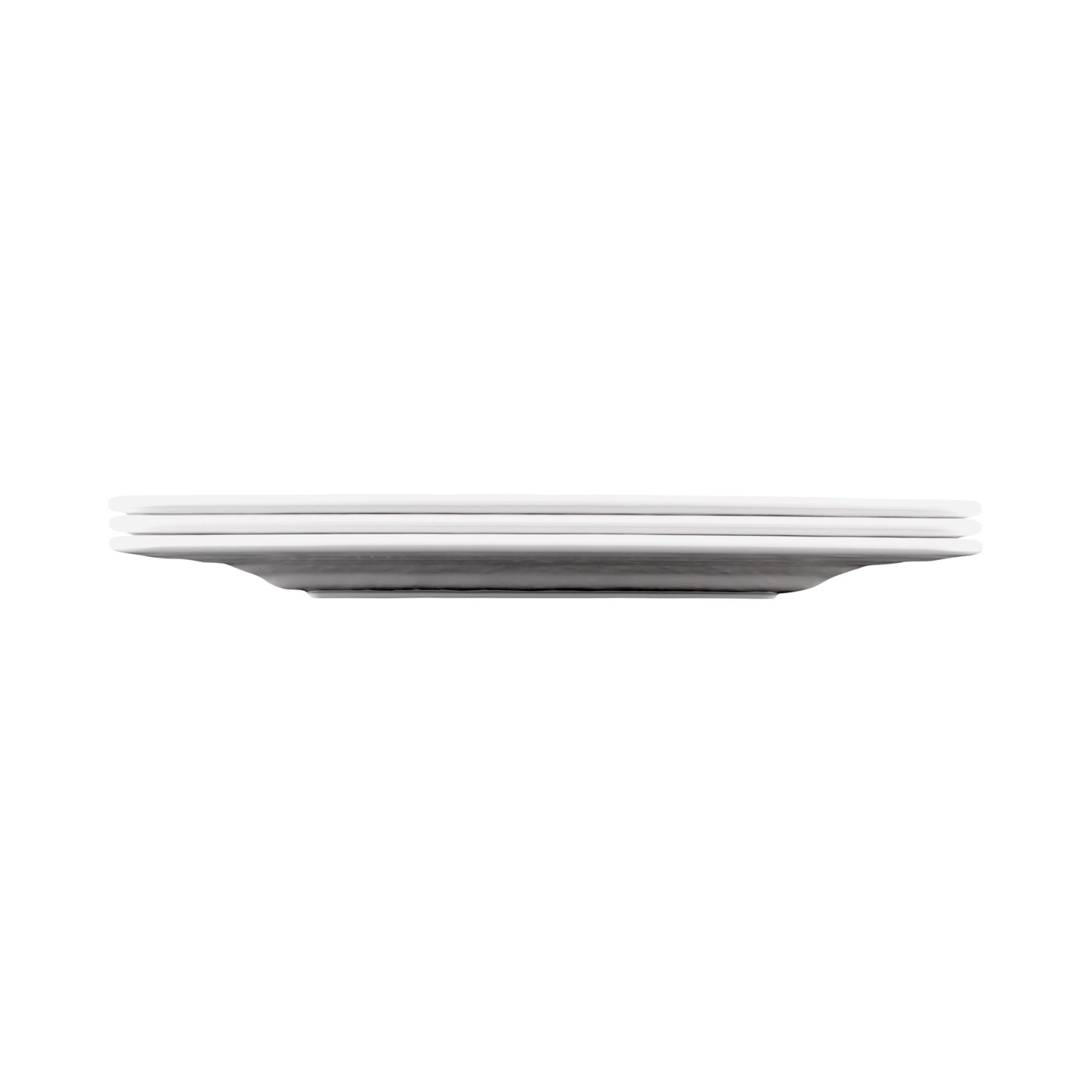 Melamine Square Pebble Plate - White