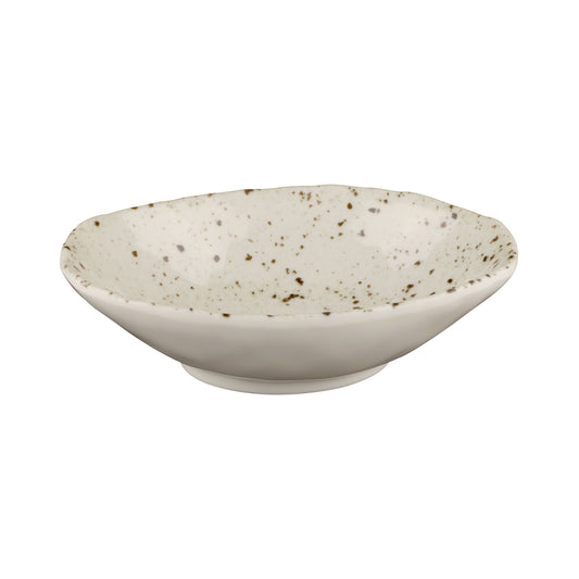 Melamine Oval Bowl - Chocolate Chip