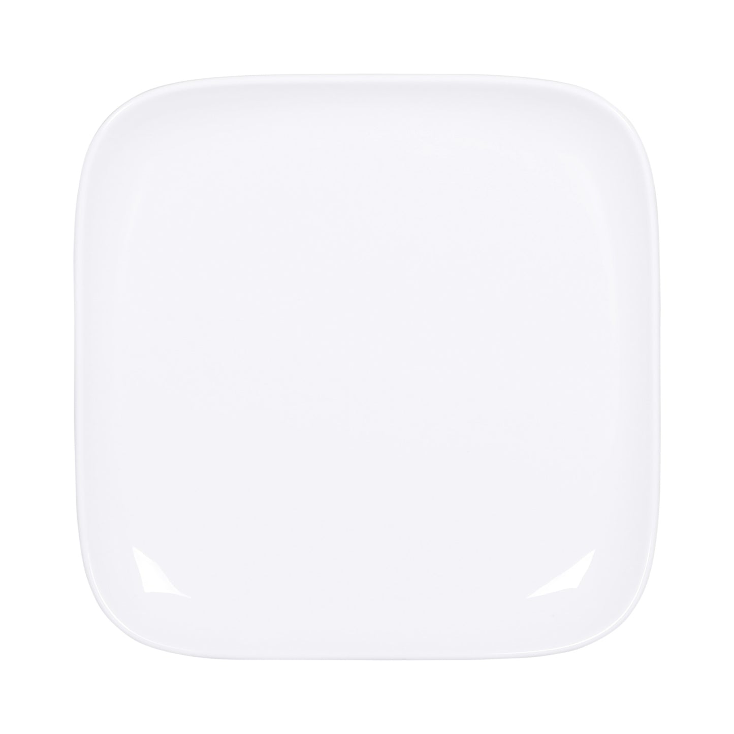 Melamine Square Plate - White