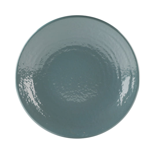 Melamine Round Pebble Plate - Abyss
