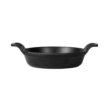 Melamine Faux Cast Iron Fry Pan - Black