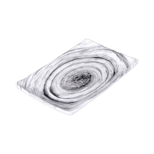 Melamine Rectangular Plate - Black Design