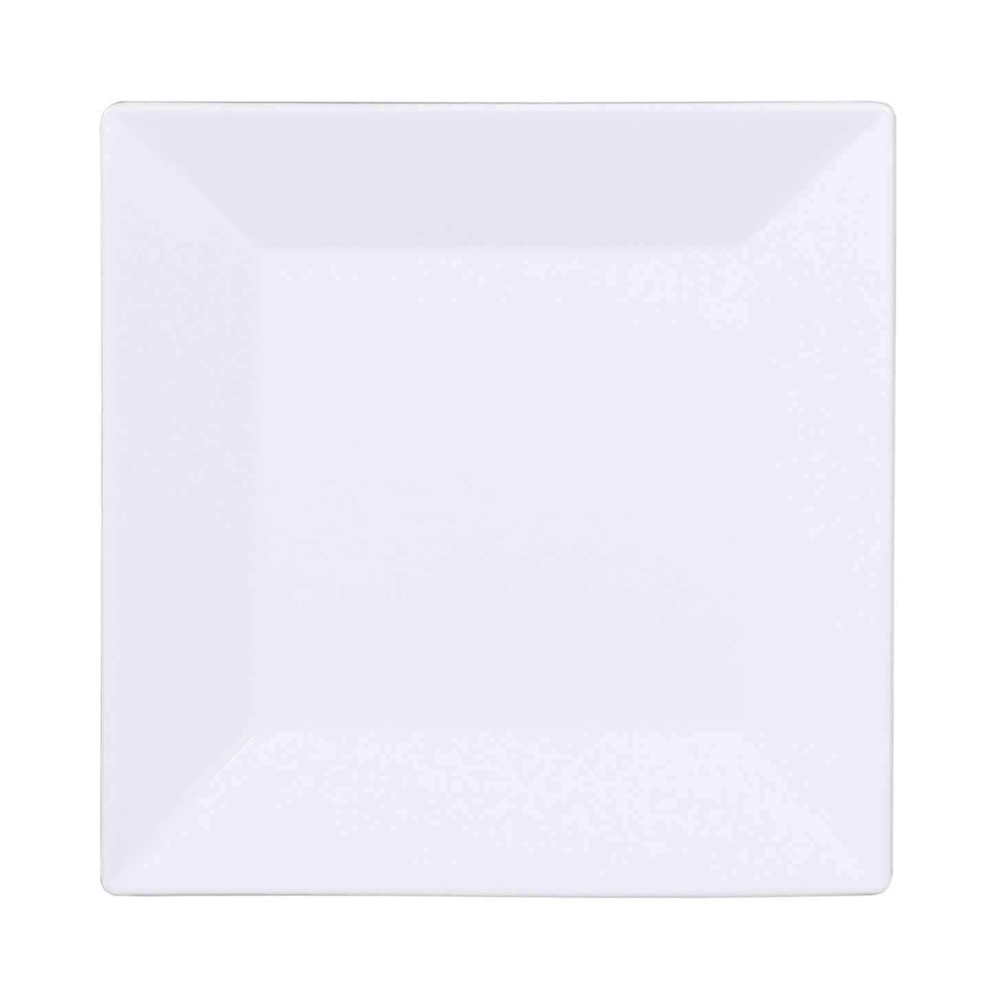 Melamine Square Plate - White