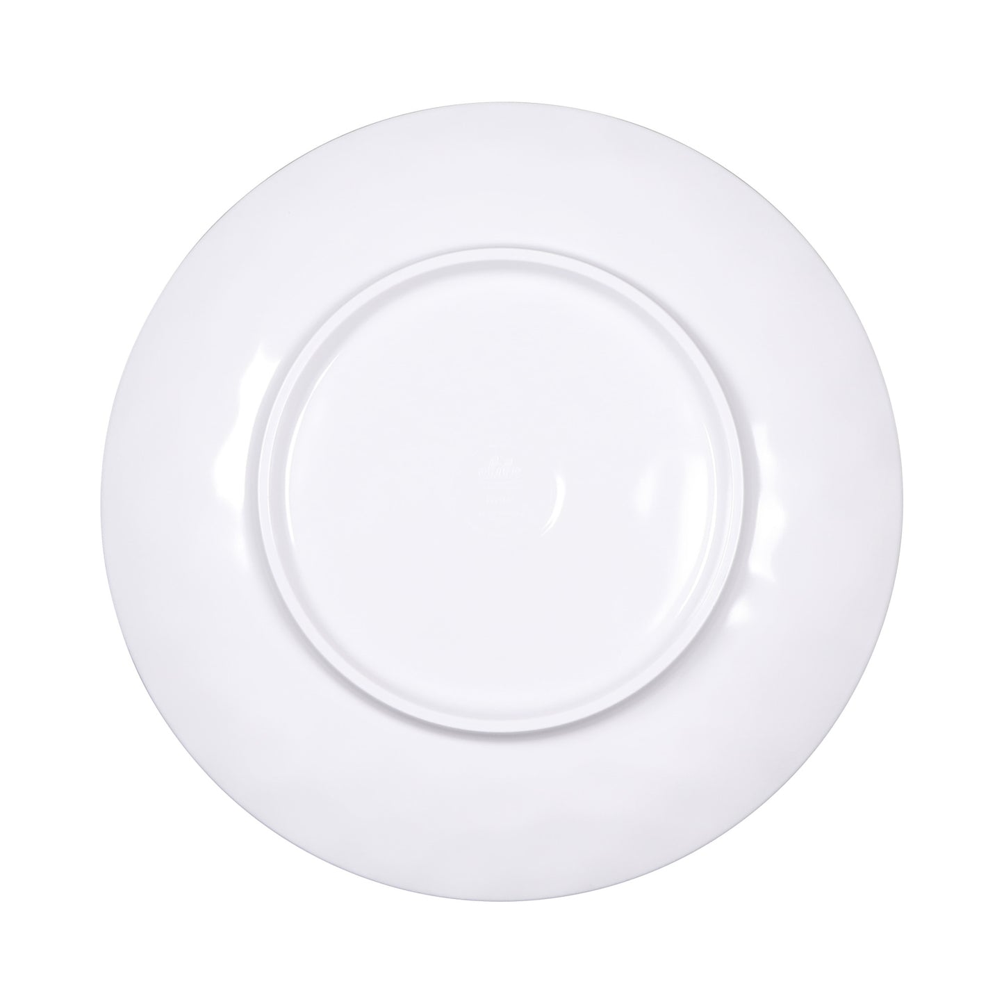 Melamine Round Plate - Black Design
