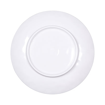 Melamine Round Plate - Black Design
