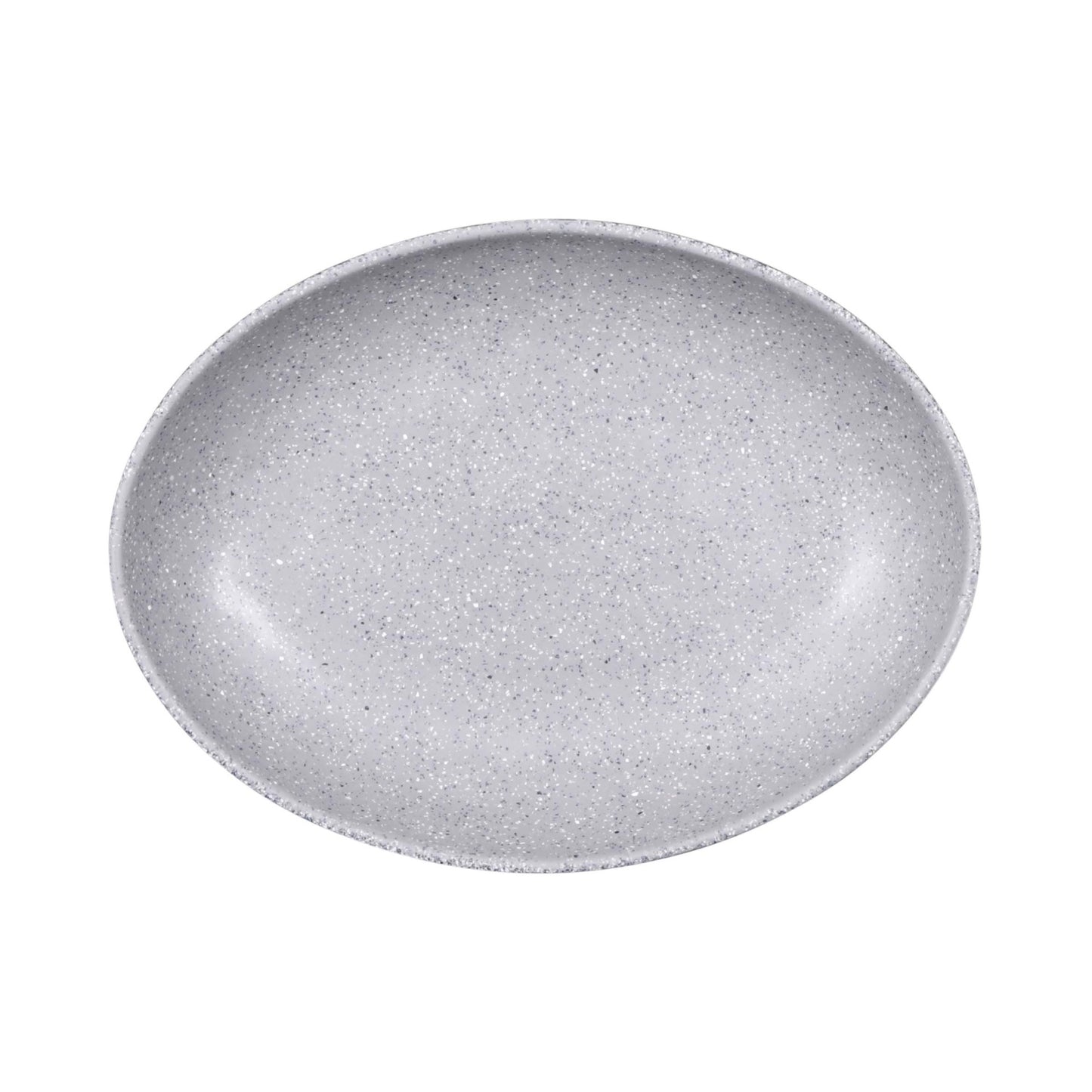 Melamine Deep Oval Plate - Granite Stone