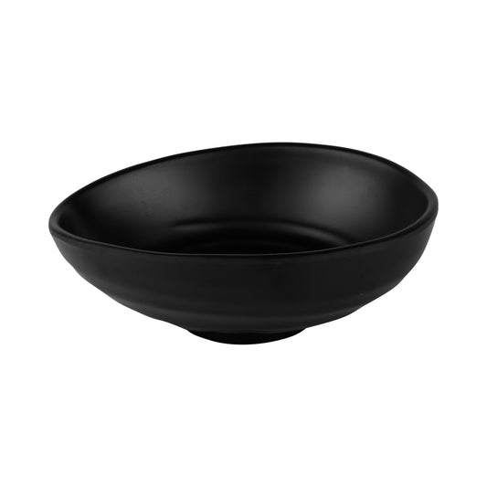Melamine Oval Bowl - Black