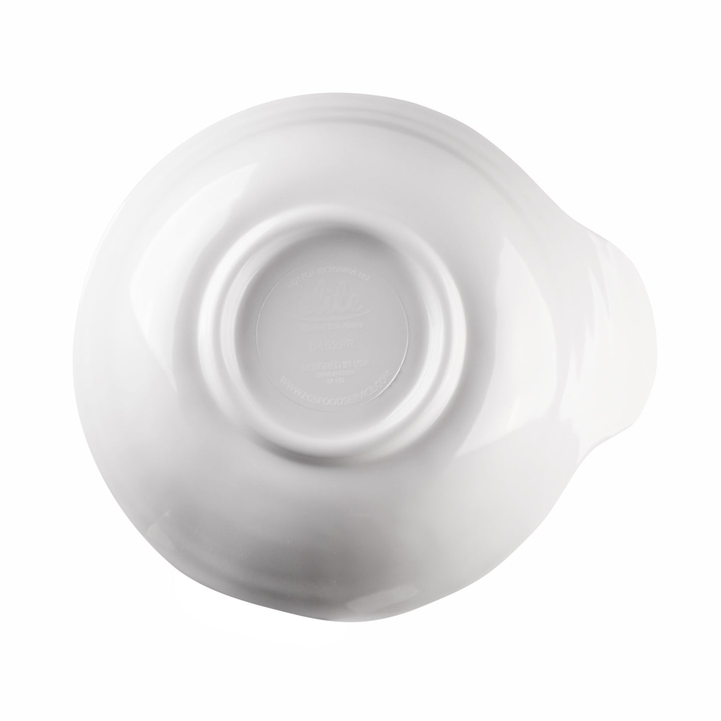 Melamine Bowl w/ Lip - White