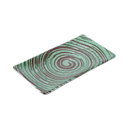 Melamine Rectangular Plate - Stardust Green