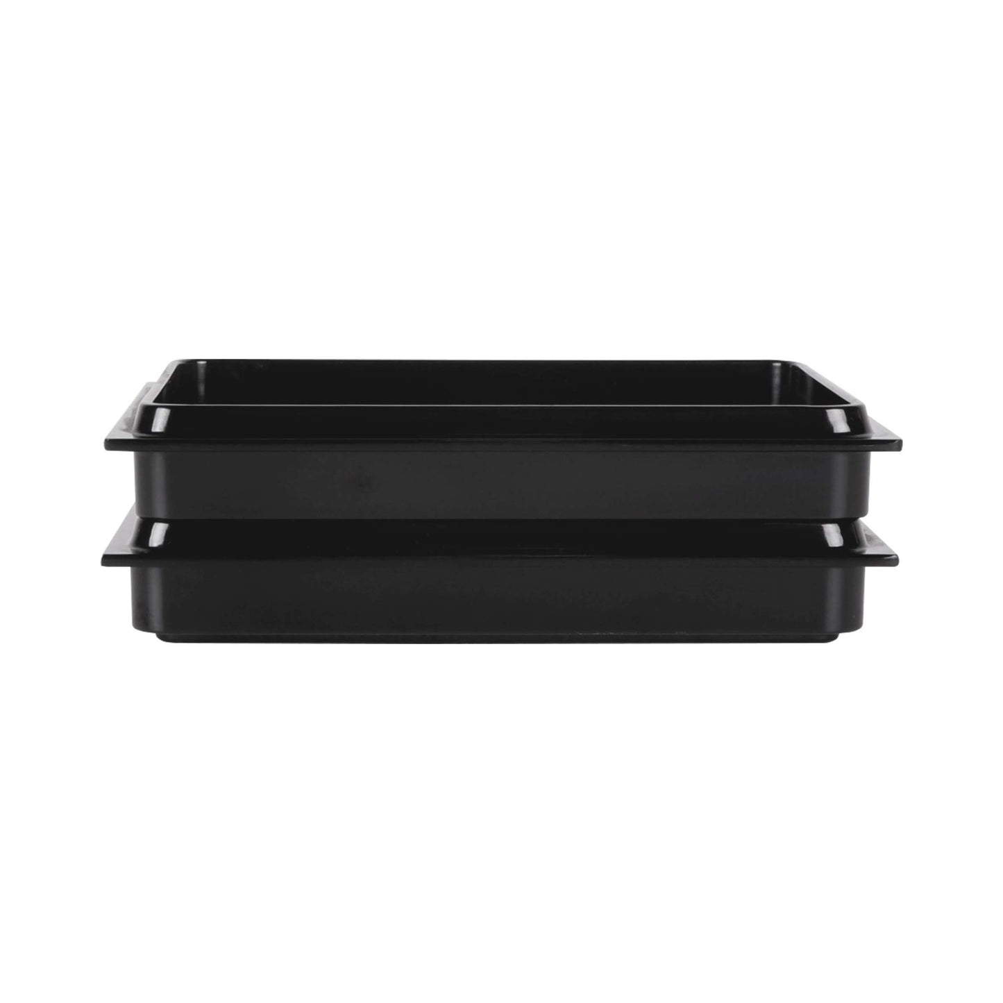 Melamine Rectangular Reversible Bin Lid - Black