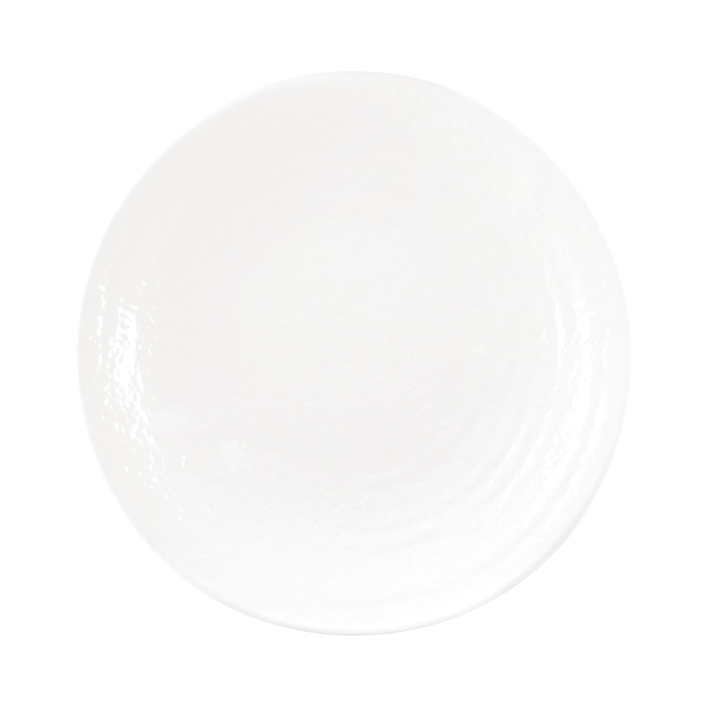 Melamine Round Pebble Plate - White