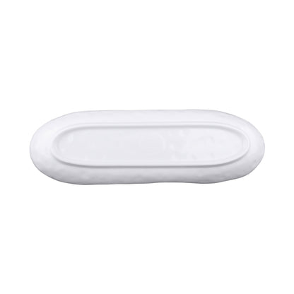 Melamine Uneven Edge Tray - White