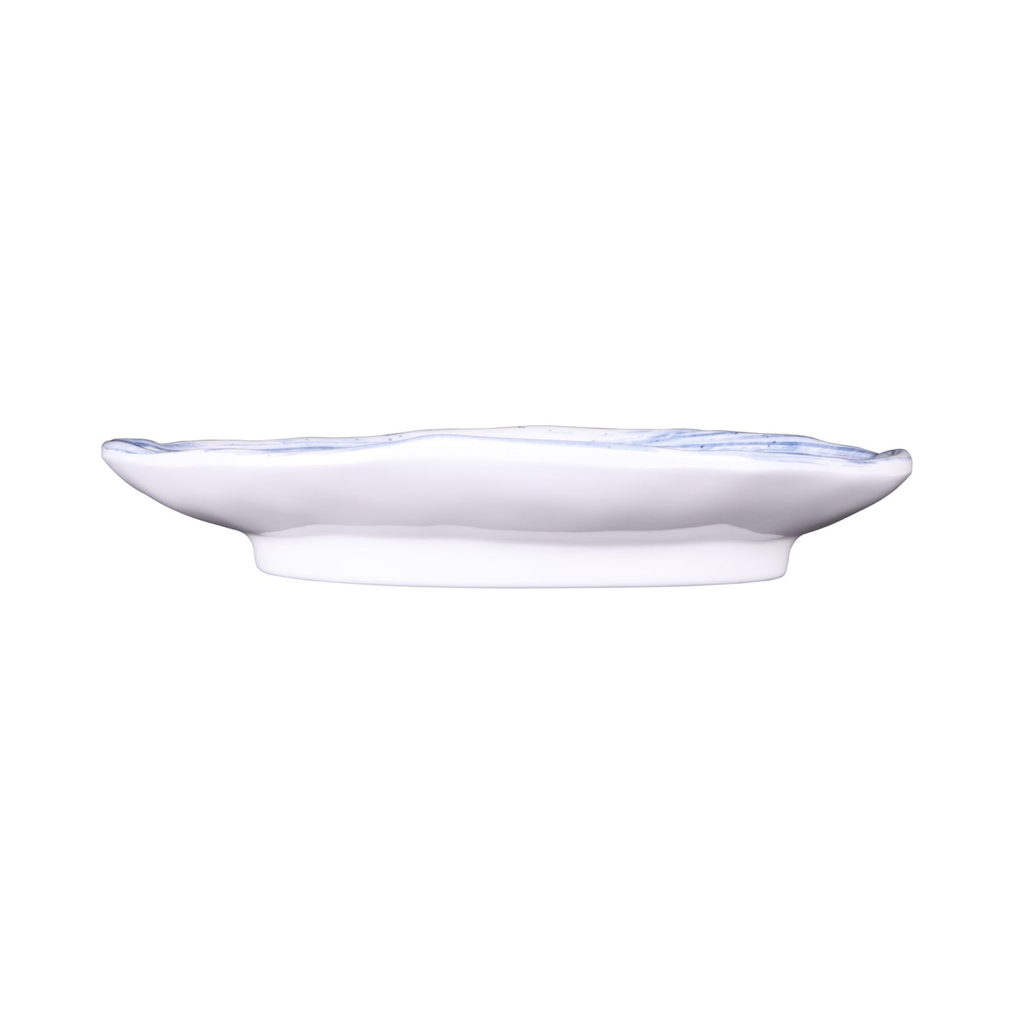Melamine Deep Oval Plate - Navy Design