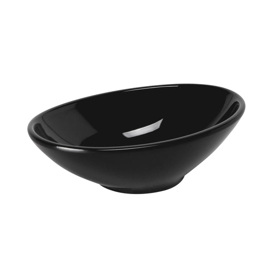 Melamine Oblong Bowl - Black