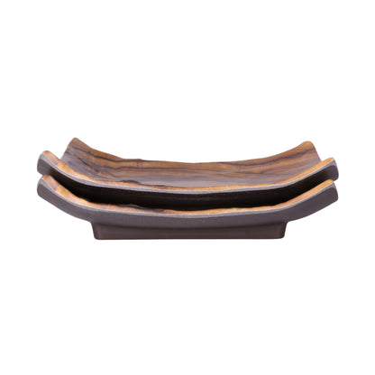 Melamine Square Plate - Sequoia