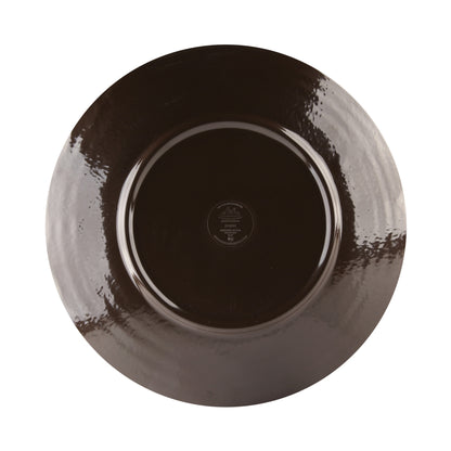 Melamine Round Pebble Plate - Aubergine
