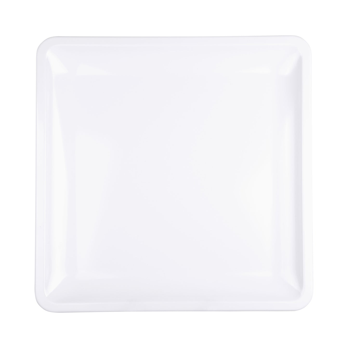 Melamine Square Coupe Platter - White