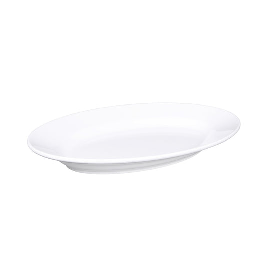 Melamine Oval Plate - White
