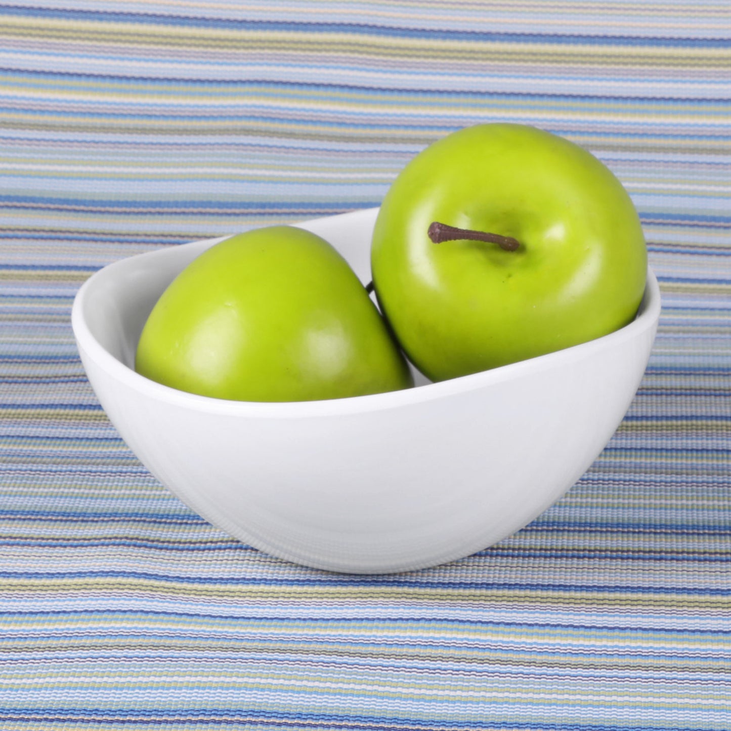 Melamine Almost Oval Bowl - White