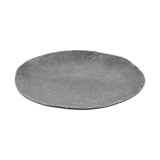 9.5" x 6.75" Faux Moonstone Slate Melamine Small Oval Plate, Side Dish, Appetizer, 1.25" tall, G.E.T. Moonstone