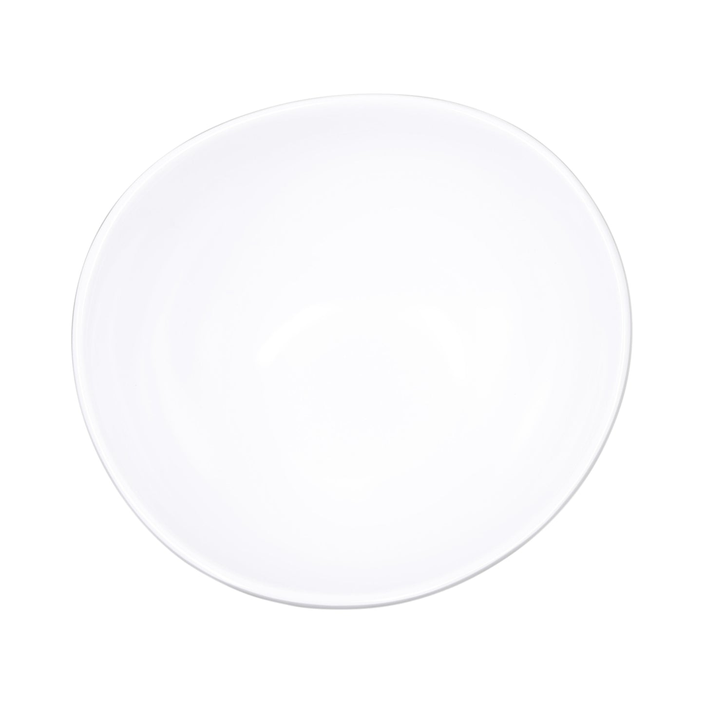 Melamine Almost Oval Bowl - White