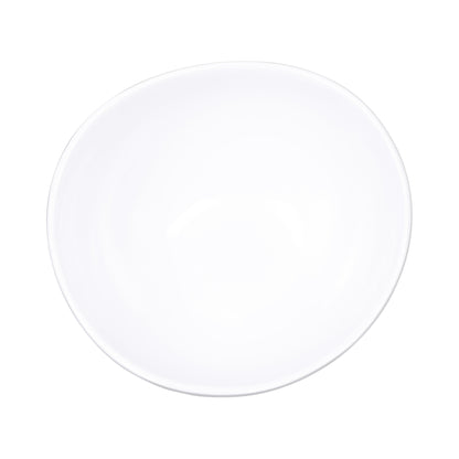 Melamine Almost Oval Bowl - White