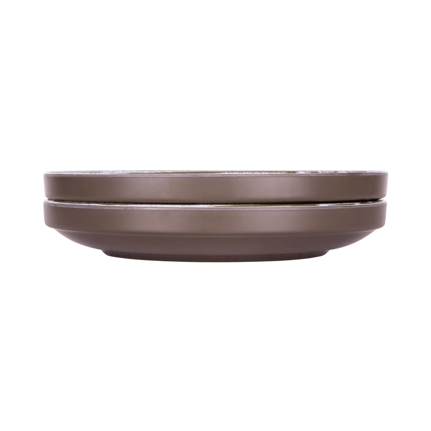Melamine Round Coupe Plate - Stardust White