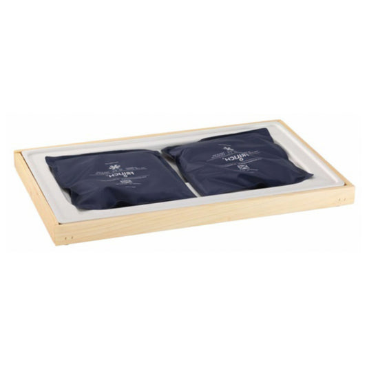 Wooden Stand, Base Contains Plastic Insert, and Cooling Cu