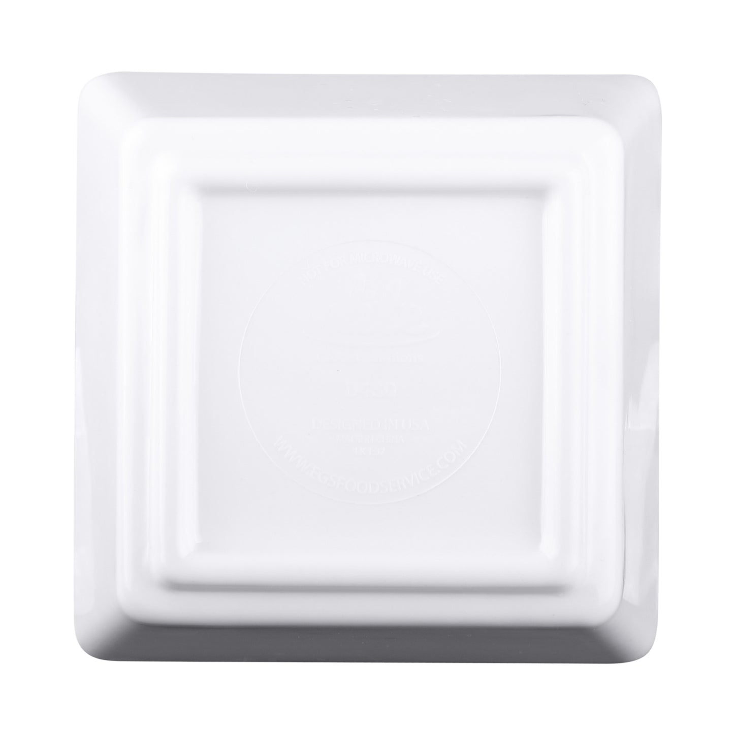 Melamine Square Ramekin - White