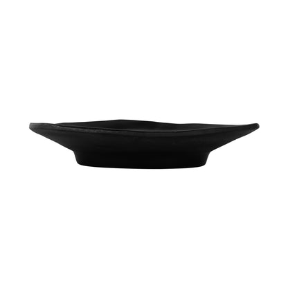 Melamine Irregular Edge Triangle Plate - Black